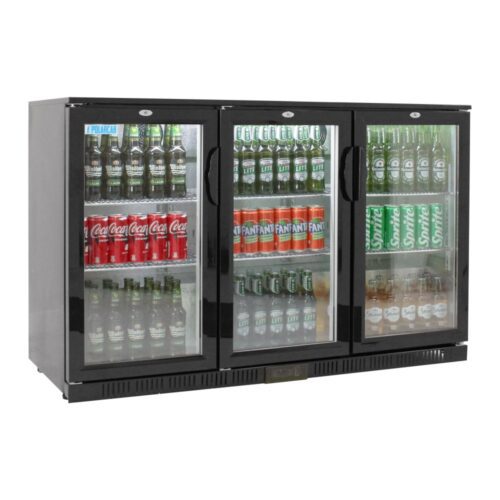 Bar Fridge 3X Hinged Doors Lockable