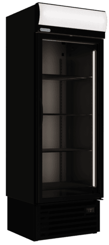 Display Fridge 1X Hinged Door Carbon Black