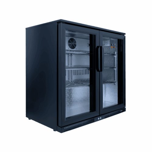 Bar Fridge 2X Hinged Doors Lockable