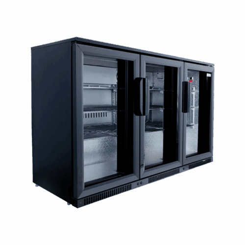 Bar Fridge 3X Hinged Doors Lockable