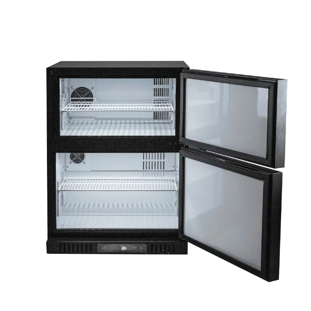 PolarCab Black Dual Fridge/Freezer - Image 4