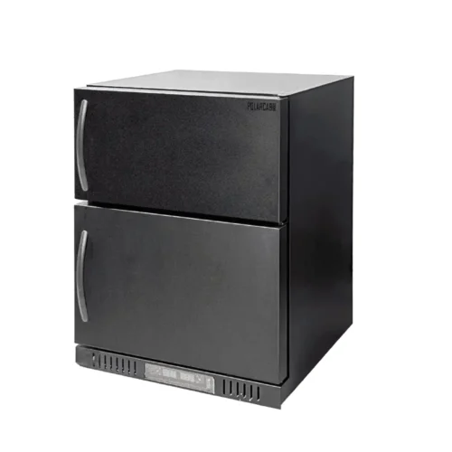 PolarCab Black Dual Fridge/Freezer