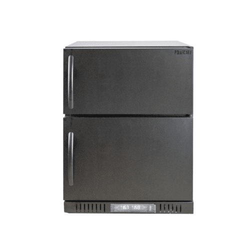 PolarCab Black Dual Fridge/Freezer