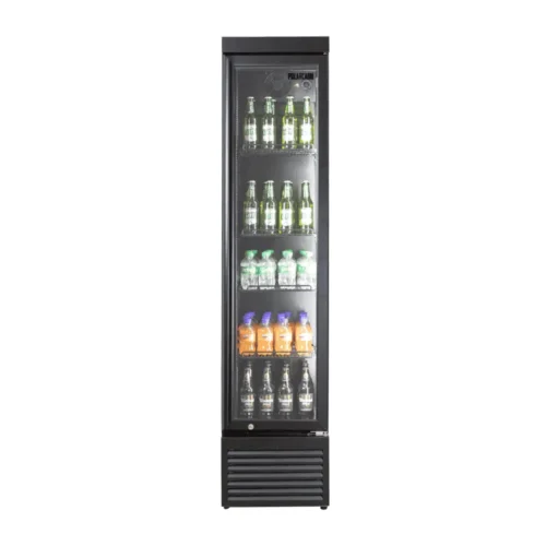 Upright Fridge G/D Slim line-PolarCab-Black